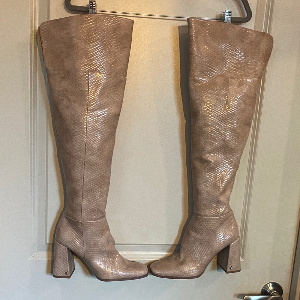 Elegant Tan Over-the-Knee Boots by Sam Edelman